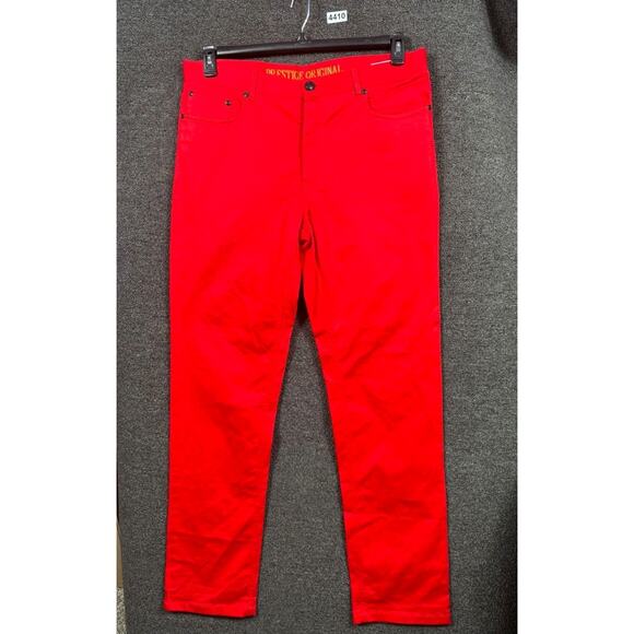 Prestige Original COP-100 Jeans Mens Size 38 Red Straight Leg Denim Mid Rise - Picture 1 of 8